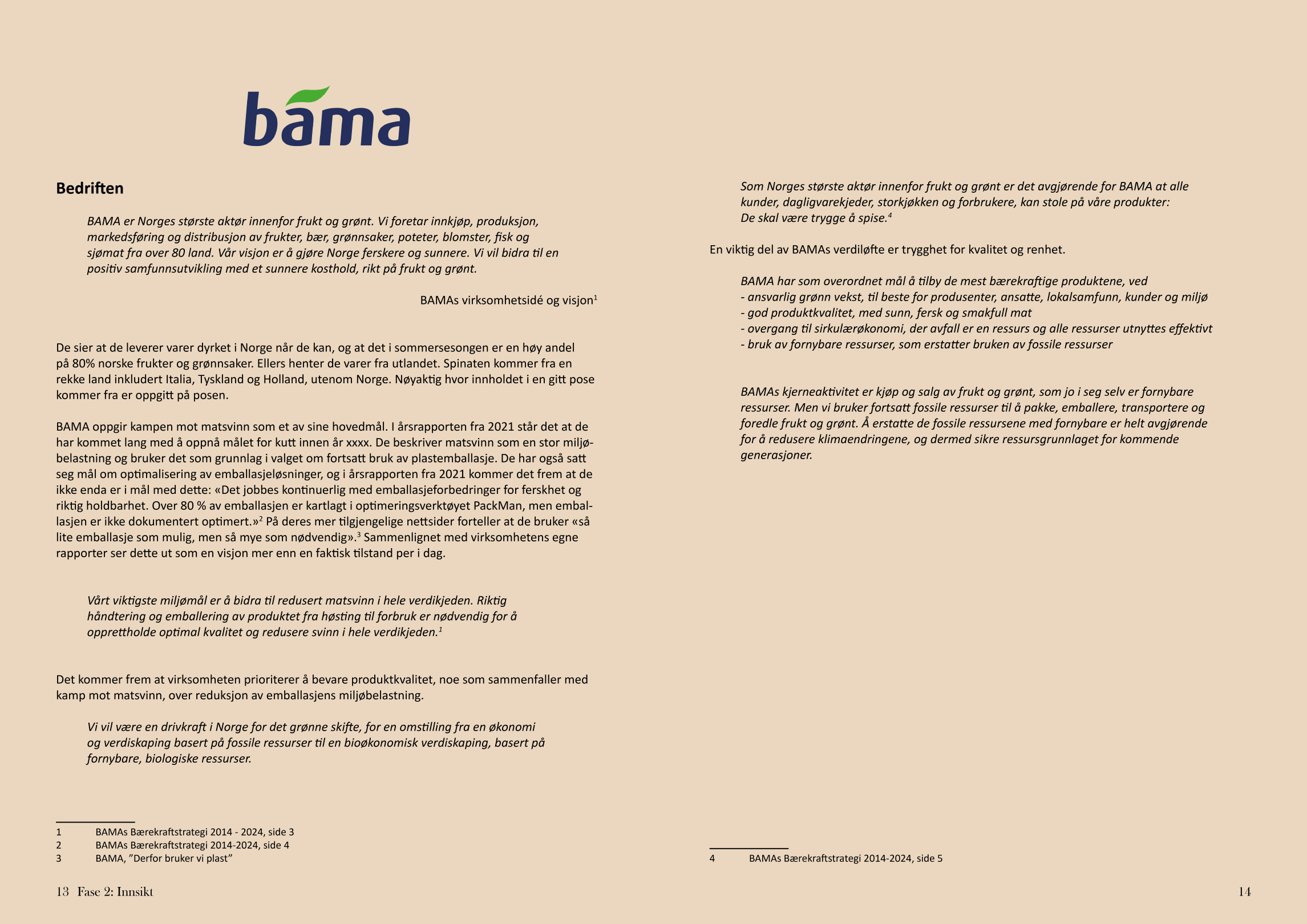 spinatrapport oppslag